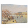 Camille Pissarro Art - Paris Riverside View 1901 | Impressionist Canvas Print