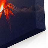 Ecuador Wall Art - Erupting Volcano Landscape Ecuadorian Scenery Canvas