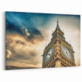 Westminster Clock Tower Art - Iconic Big Ben Canvas Prints with Clouds