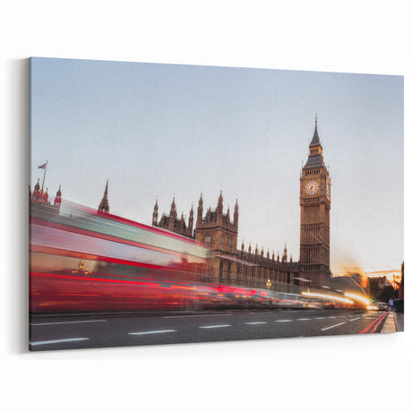 Iconic Big Ben Prints - London Landmark with Motion Blur Canvas Art