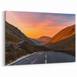 Cumbria Landscape Art - Sunset Over Mountain Pass in Lake District