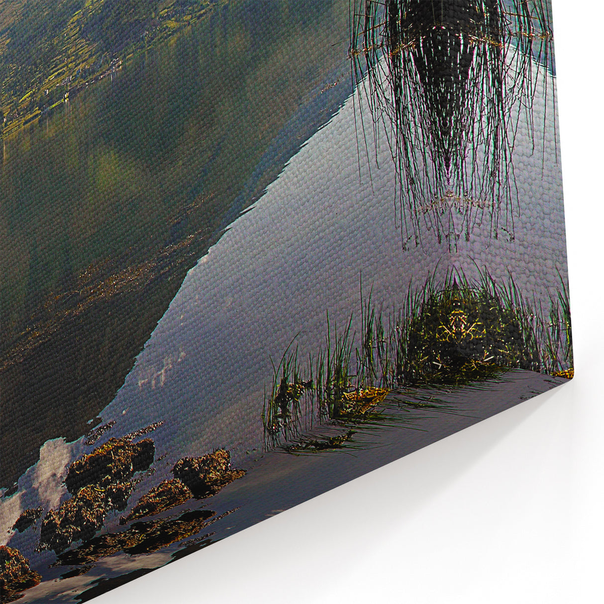 Ecuador Photography Prints - Imbabura Volcano Reflection Scenic Art