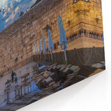 Jerusalem Cityscape Canvas - Western Wall with Sunrise Sky Photography
