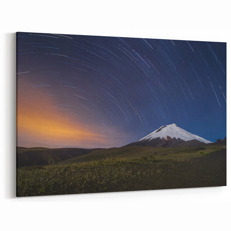 Galapagos Night Sky Star Trails - Framed Mountain Photography & Canvas Art