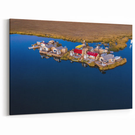 Peruvian Landscape Prints - Sacred Valley Floating Village Wall Art Decor