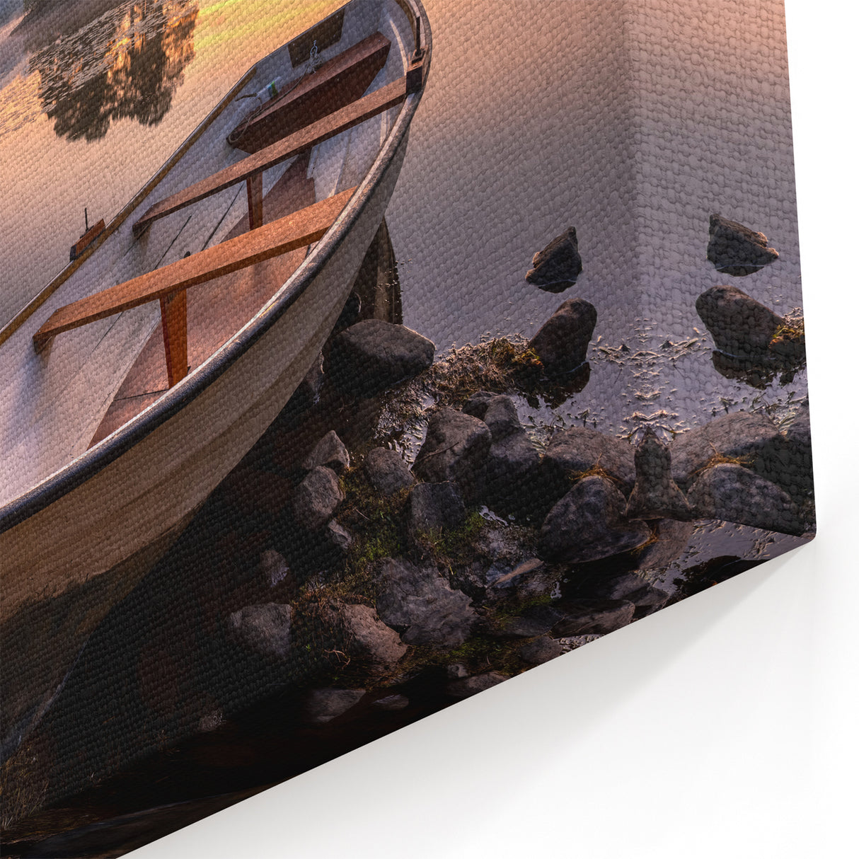 Cumbria Photography – Serene Sunrise with Boat in Lake District Scenery