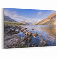 Cumbria Wall Art – Rocky Shoreline with Majestic Mountains in Lake District