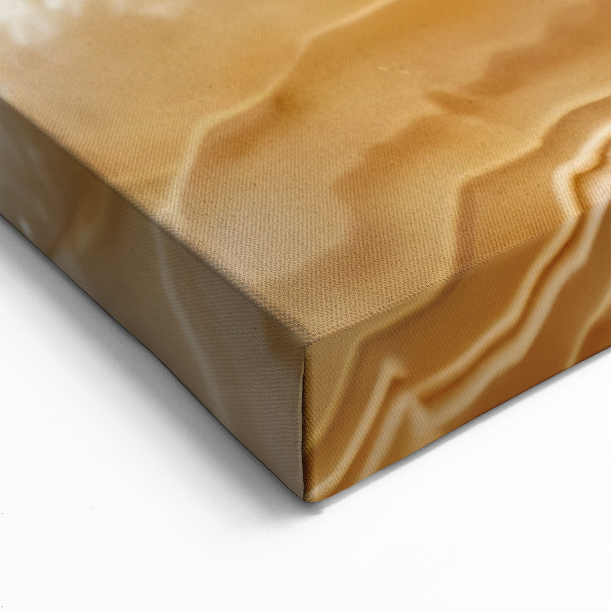 Natural Elements Wall Art | Beige Agate Closeup Canvas Print for Elegant Decor