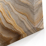 Natural Elements Wall Art | Layered Rock Formation Closeup Canvas Print