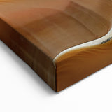 Natural Elements Wall Art | Spiraled Shell Closeup Canvas Print in Warm Tones