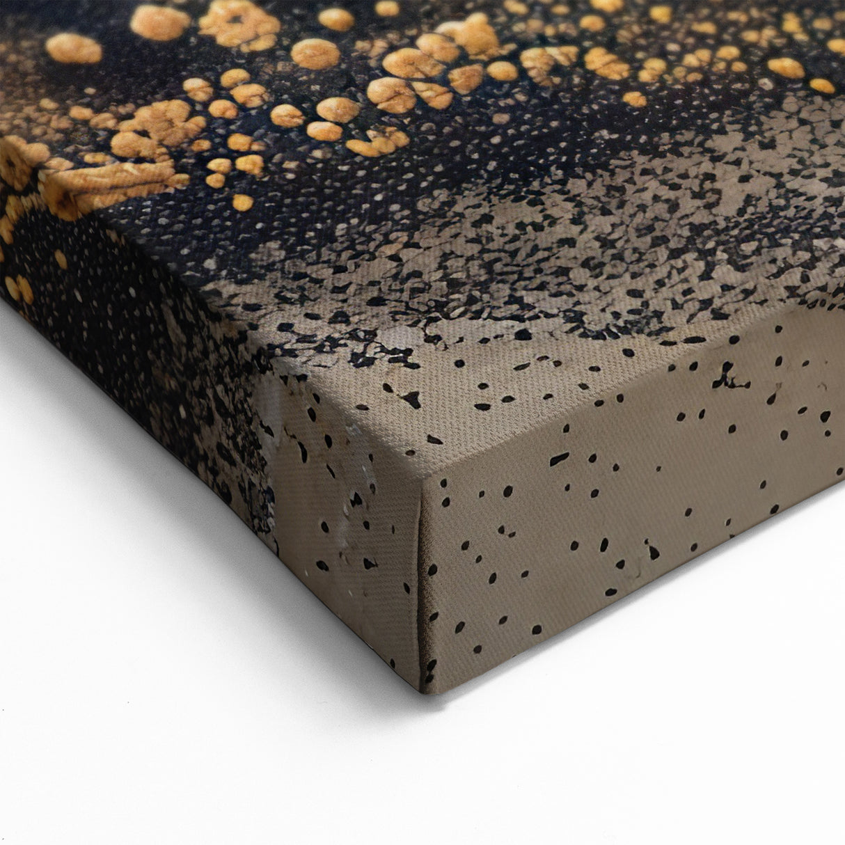 Natural Elements Wall Art – Abstract Nature Closeups Canvas Print in Purple and Gold