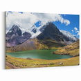 Andean Peaks and Lake Canvas Art - Tranquil Peru Print