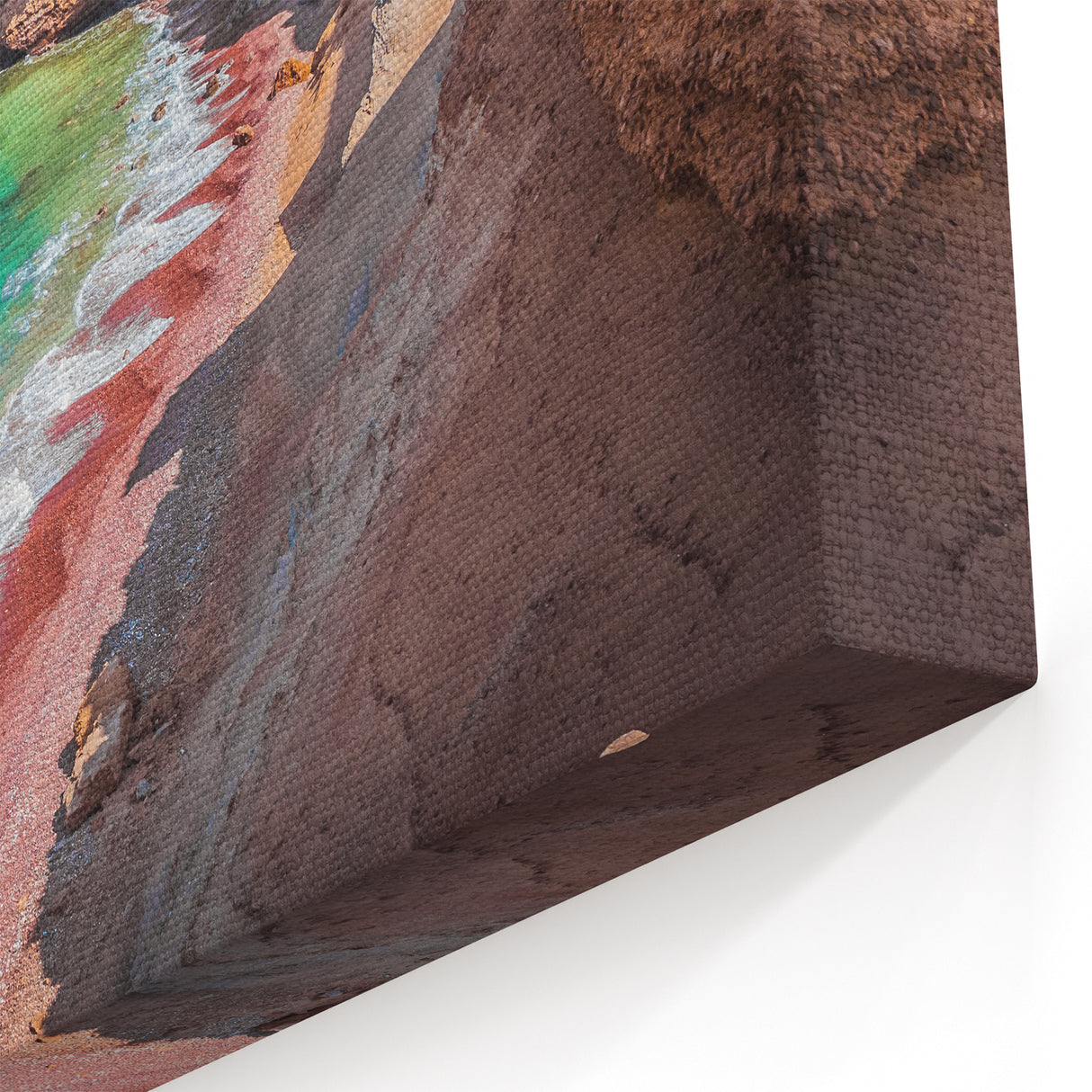 Coastal Cliffs and Red Sand Beach Art Print - Peru