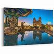 Cusco City Night Lights Canvas Print - Peru Wall Art