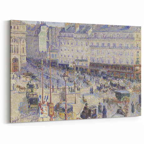Camille Pissarro Art - Bustling Parisian Street Scene | Pissarro Wall Art