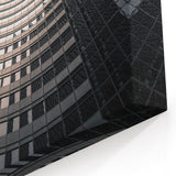 London Skyline Art - Modern Skyscraper Reflection in Glass Facade