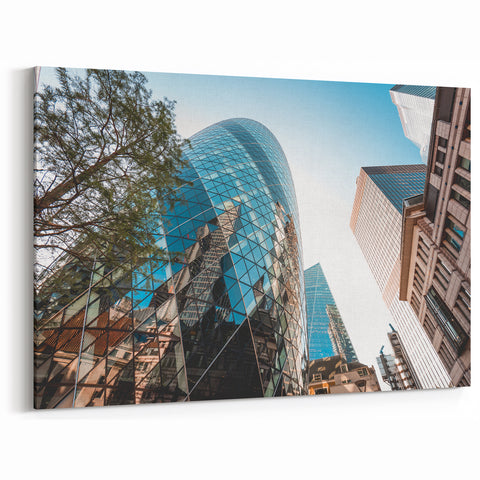 London Cityscape Prints - Gherkin Building London Photography Art