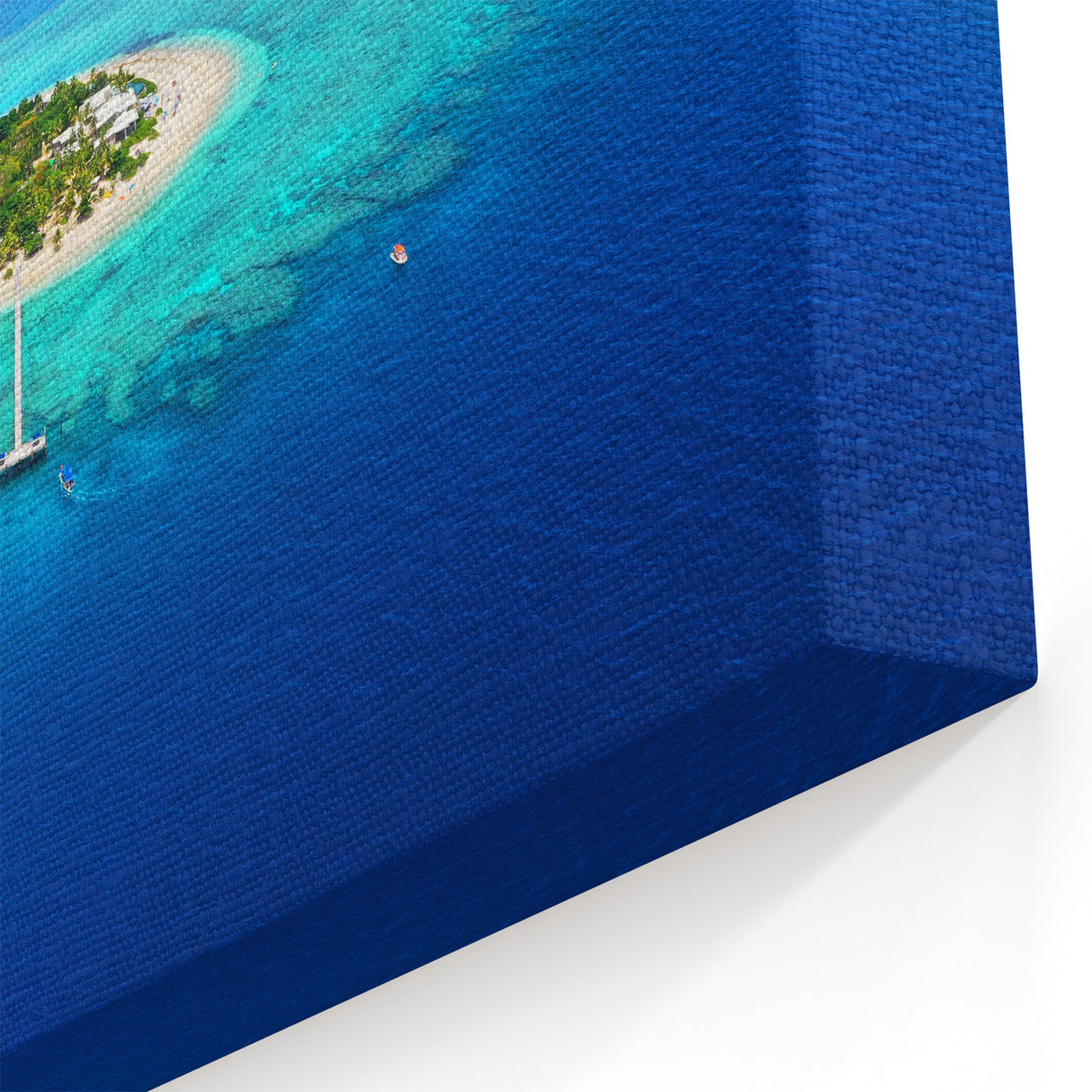 Fiji Island Escape - Remote Island Aerial Art