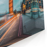 London Skyline Art - Big Ben and Westminster Night Traffic Print