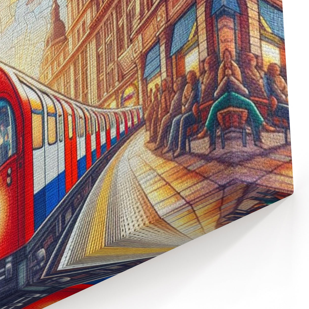 London Themed Wall Decor - Oxford Circus Tube Station Mosaic Art