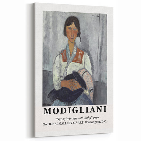 Modigliani Art Prints - "Gypsy Woman with Baby" Wall Art Collection