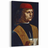 Da Vinci's Portrait of a Musician - Classic Art Canvas Prints