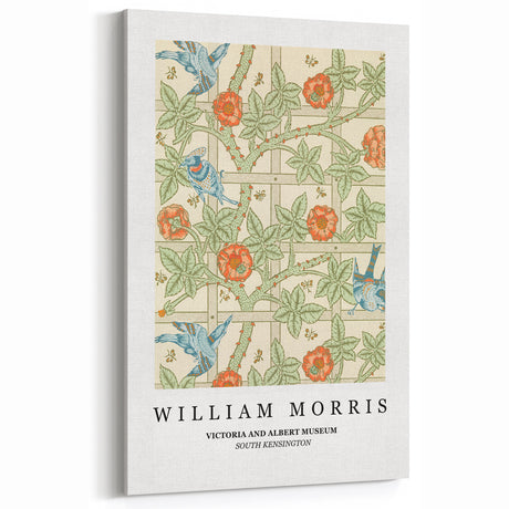 William Morris Wall Art | Vintage Floral & Bird Pattern Print | Arts and Crafts