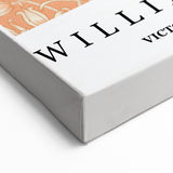 William Morris Wall Art | Arts and Crafts Floral Pattern | Orange Print
