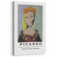 Picasso Wall Art | Femme au Béret Orange | Abstract Cubist Canvas Print