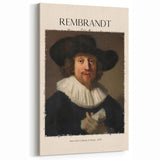 Rembrandt Canvas Print – Man with a Sheet of Music, 1633