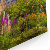 Oxford Cityscape Art - Lush Gardens and Historic Architecture Print