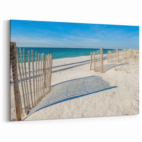 Alabama Beach Wall Art - Serene Coastal Sand Dunes and Ocean View