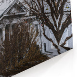 Oxford Landmarks Canvas - Classic Clocktower and Tree Silhouette Art