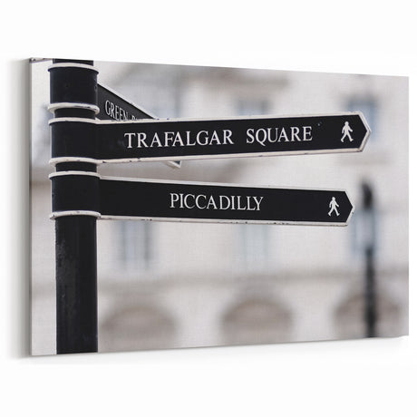 Piccadilly Wall Art - London Street Scenes with Trafalgar Square Signs
