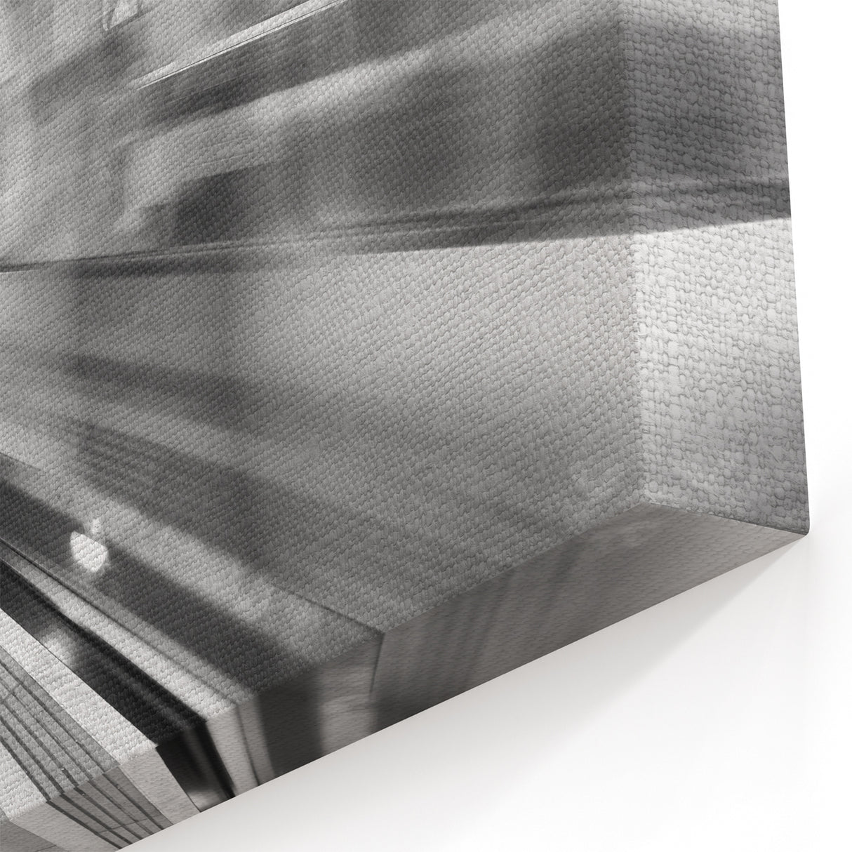 Piccadilly Circus Canvas - Black and White London Subway Motion Art