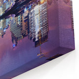 Unique Tel Aviv Cityscape Art Print - Night Reflection of Skyline