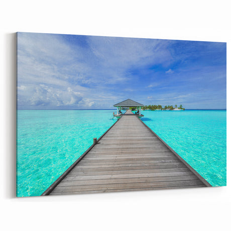 Crystal Waters Bora Bora Pier - Tropical Island Print