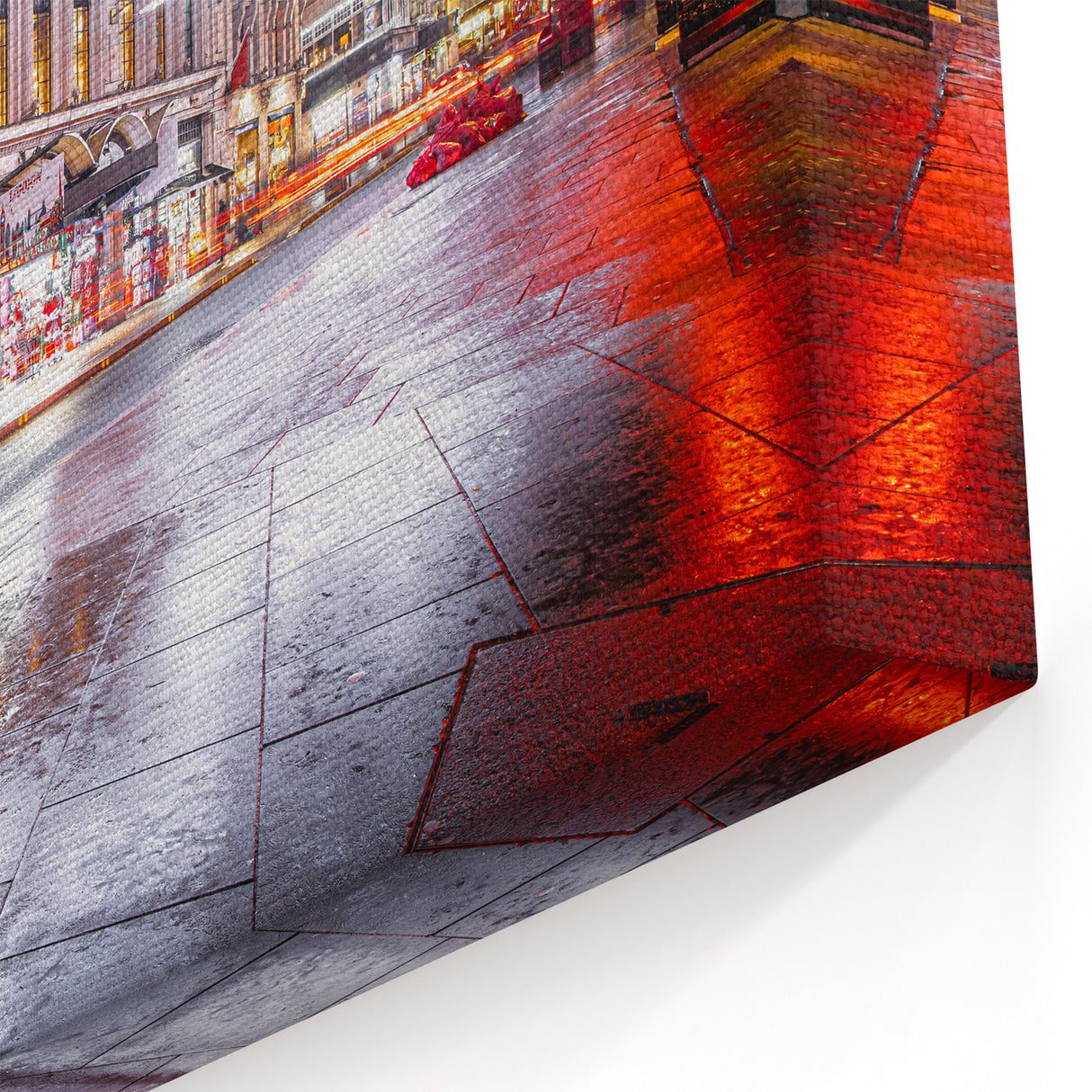 Piccadilly Circus Canvas - Iconic Red Phone Booths in London Street
