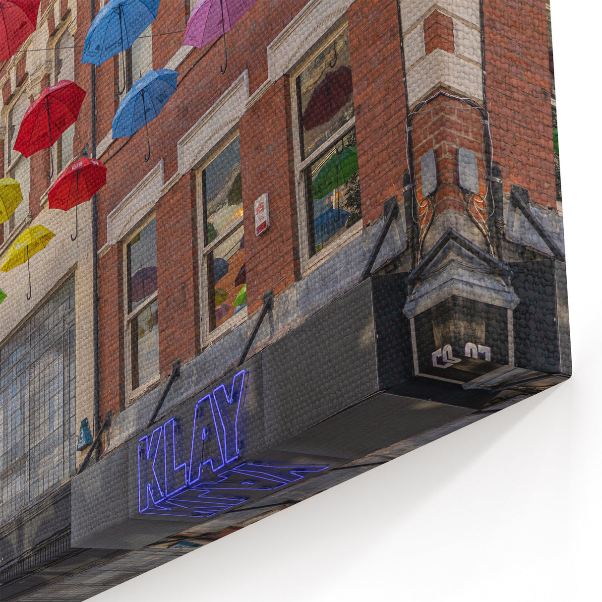 Piccadilly Wall Art - Colorful Umbrellas Hanging Over London Street
