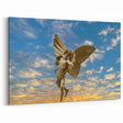 Piccadilly Wall Art - Eros Statue with Sunset Sky in London Scene