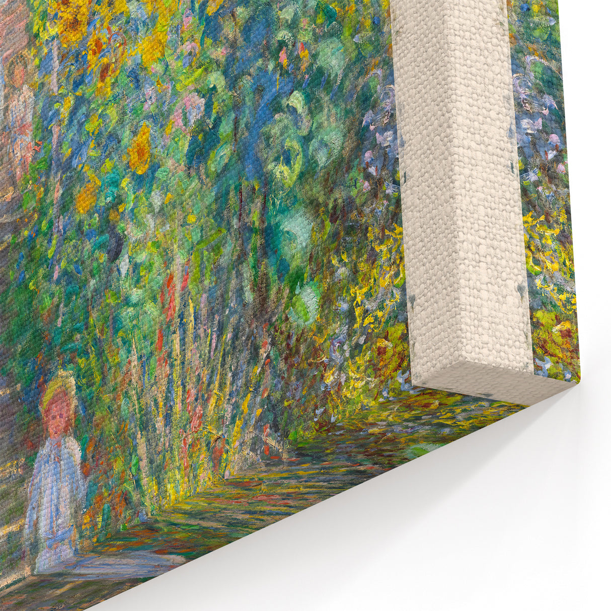 Claude Monet Wall Art - The Artist’s Garden at Vétheuil, 1881 Canvas Print