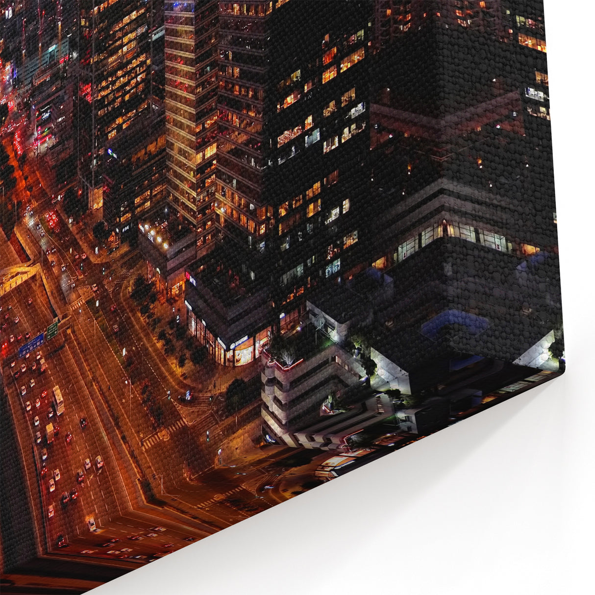 Night Cityscape of Tel Aviv - Vibrant Skyline Wall Art Print
