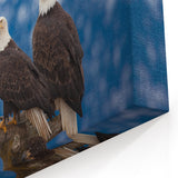 Stunning Alaska Wall Art - Scenic Bald Eagles in Wilderness Print