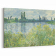 Claude Monet Wall Art - Banks of the Seine at Vétheuil, 1880 Canvas Print