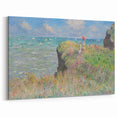Claude Monet Wall Art - Cliff Walk at Pourville, 1882 Canvas Print