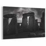 Stonehenge Canvas Prints - Historic England Black and White Art