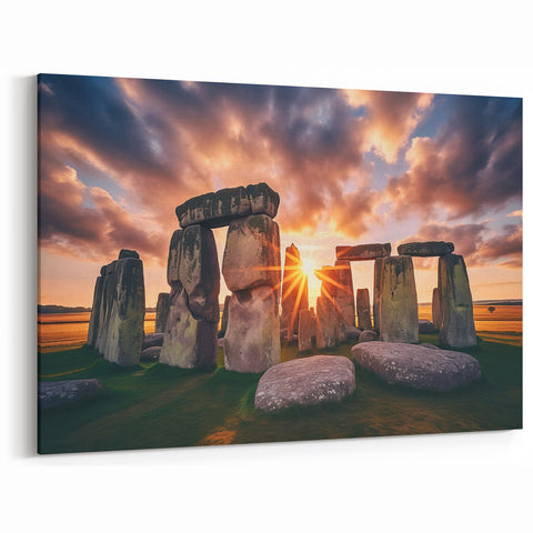 Scenic Stonehenge Artwork - Stonehenge Canvas Prints