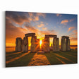 Stonehenge Prints - Historic England Sunset Canvas Art