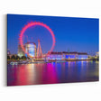 Thames River Wall Art - London Eye Illuminated Reflection