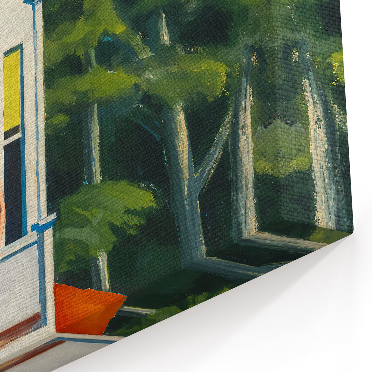Edward Hopper Art - Second Story Sunlight - Hopper Canvas Wall Art